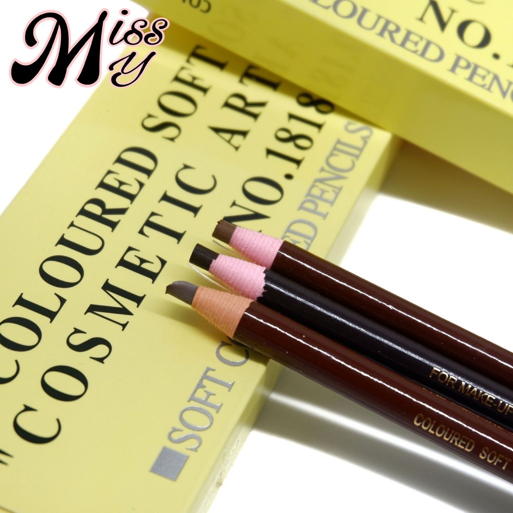 (12แท่ง) MAHSE Cosmetic Art Eye Brow Soft Pencil ดินสอเขียนคิ้วดึงเชือก เนียนนุ่ม เขียนง่าย วาดคิ้วสวยเป็นธรรมชาติ
