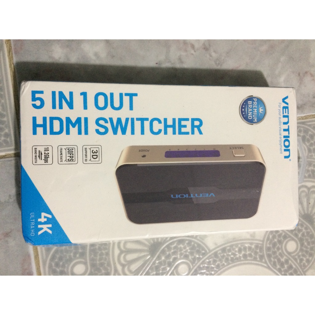 Vention 5 In 1 Out HDMI Switcher, Gold, ACDG0