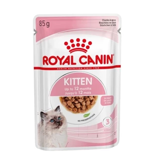 1กล่อง Royal canin 85gโรยัล คานิน อาหารเปียกสำหรับแมวเด็กและแมวโต ทุกสายพันธ์ อาการเปียกRoyal
