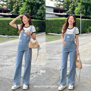 mycloth.officials (915) - 🐻🌸 เอี๊ยมยีนส์สีอ่อนทรงเข้ารูป สวยมากกกก งานปักด้านหน้า น่ารักสุดๆ