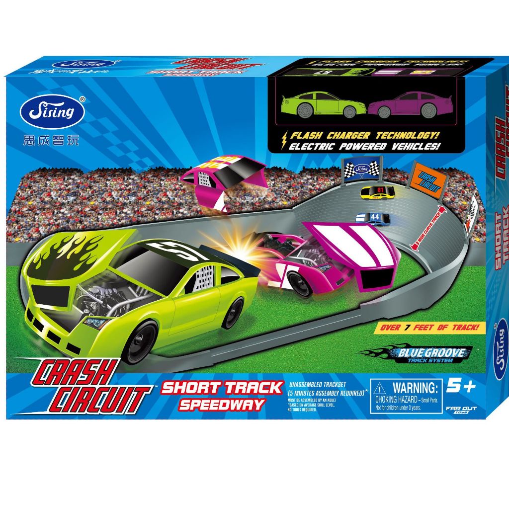รถแข่ง​ Thunderbolt Speed ​​​​- แทร็กรูปตัว O (สินค้าใหม่ มือ 1)