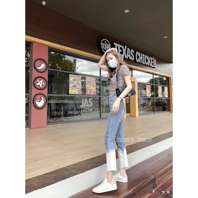 กางเกงยีนส์ xoxo รุ่นทูโทน