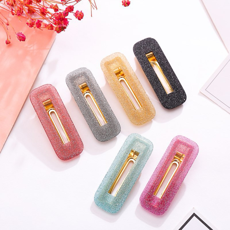 กิ๊บติดผมกริตเตอร์ 🍒🍭สีสวย หวาน ราคาแพ็ค2ชิ้น