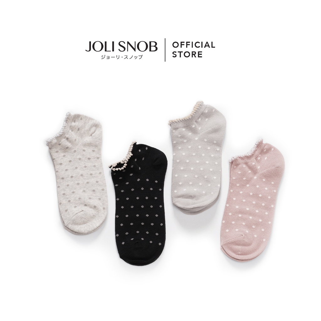 JOLI SNOB | Socks ถุงเท้าแฟชั่น ใส่สบาย 'Funwari' Made in Japan | 40110
