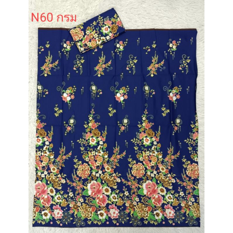 ผ้าบาติก ผ้าคอตตอน100% ผ้านิ่มไม่ลื่นสีไม่ตกซับน้ำได้(N69)ผ้าถุงเย็บสำเร็จและตัดชุดได้ ราคาส่งซื้อ30ชิ้น++ราคา53บาท