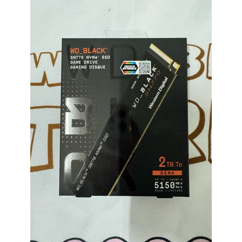 WD BLACK SN770 2TB ของใหม่ ประกันเต็ม