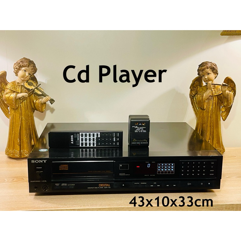 CD-01-161266 เครื่องเล่นซีดีมือสองจากประเทศญี่ปุ่น SONY CDP-710 แถมรีโมท และหม้อแปลง