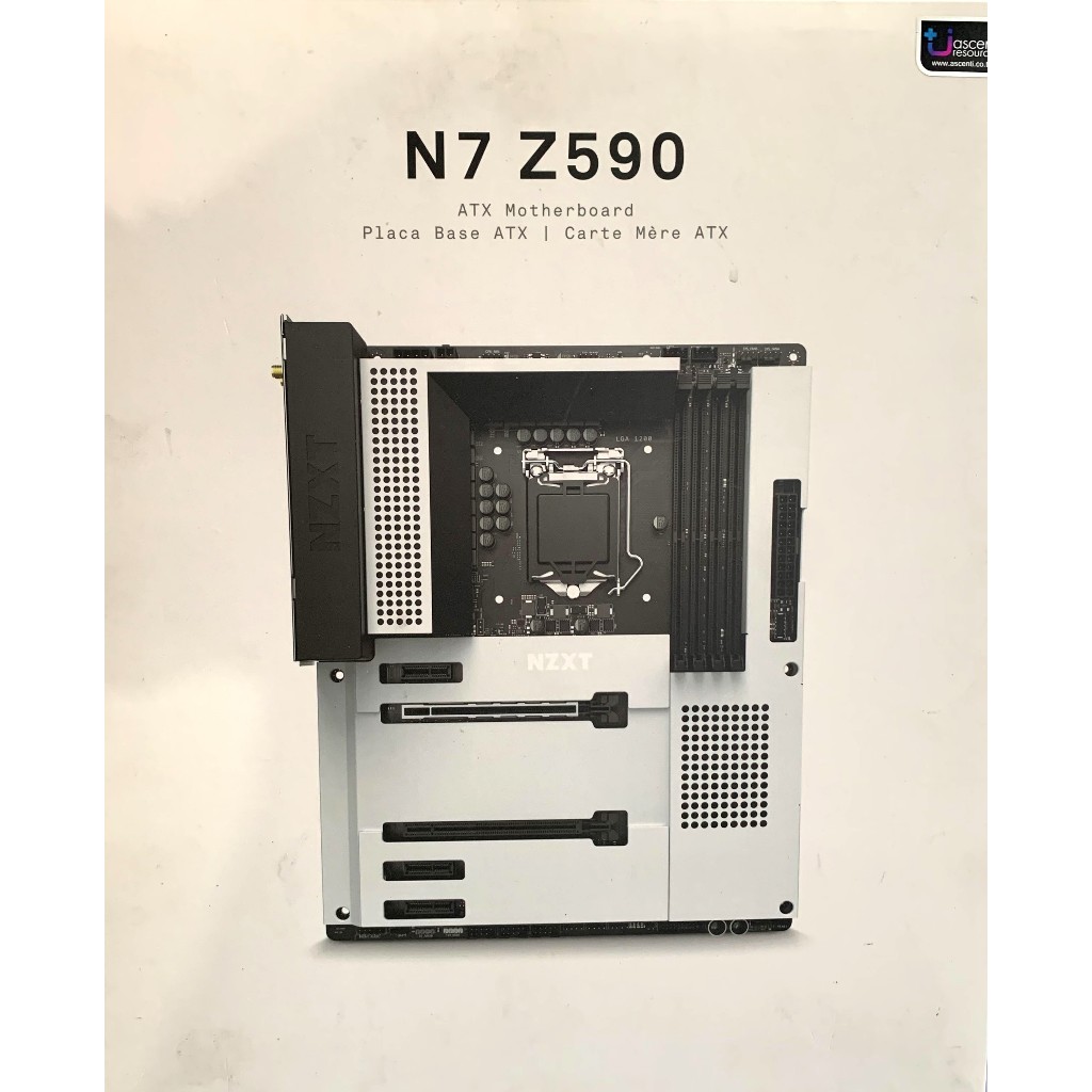 MAINBOARD (เมนบอร์ด) 1200 NZXT N7 Z590 (MATTE WHITE) มือสอง ประกันไทย