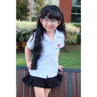 เสื้อกราวน์หมอสั้น(ลูกชาย-ลูกสาว ใส่ได้ค่ะ)
