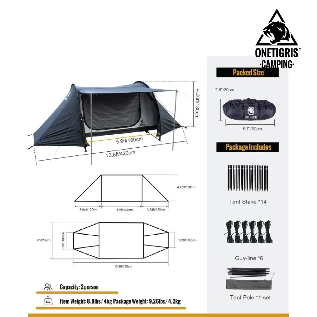 OneTigris เต็นท์รุ่น COMETA Camping Tent thumbnail 4