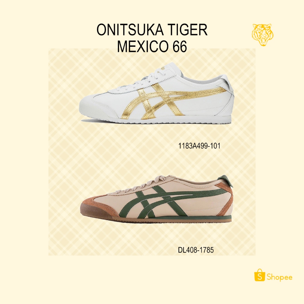 Onitsuka Tiger Mexico 1183A499-101 DL408-1785 รองเท้าผ้าใบลําลอง