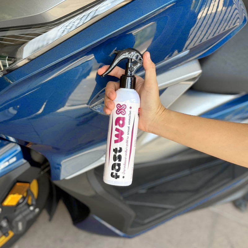 ซื้อ 1 แถม 1 FAST WAX น้ำยาเคลือบเงา+เช็ดยางดำ รวม 400ML. เคลือบรถ สูตรเพิ่มสารเคลือบเงา 10เท่า สเปรย์เครือบแก้ว ส่งฟรี - รูปที่ 2