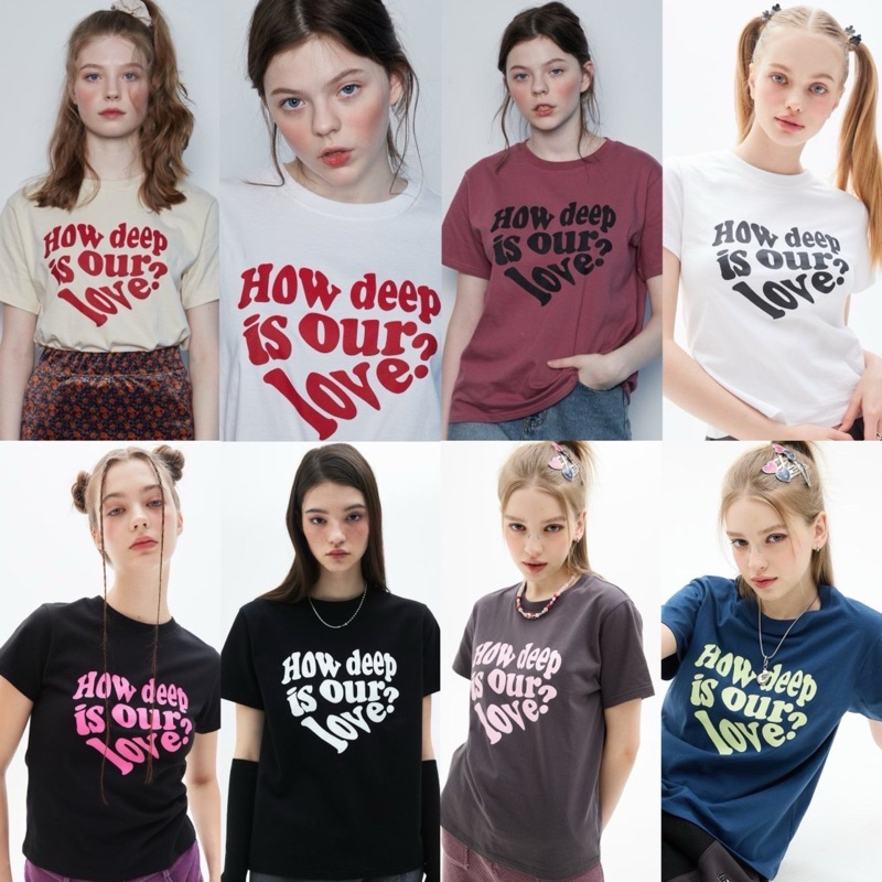 พร้อมส่ง/พรี Luv is true Tee