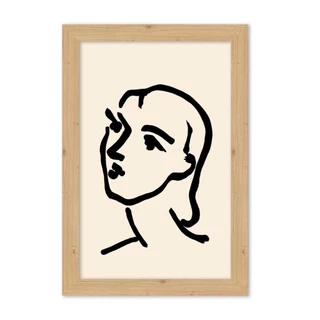 [รหัสMA] กรอบรูปแต่งห้อง (ลายMatisse) ขนาด4x6นิ้ว กรอบรูปมินิมอล แขวนและตั้งโต๊ะได้ หรือสำหรับใช้เป็นพร็อพถ่ายรูป