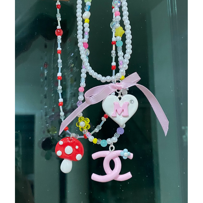 สร้อยคอจี้ดินปั้น เครื่องประดับ Handmade