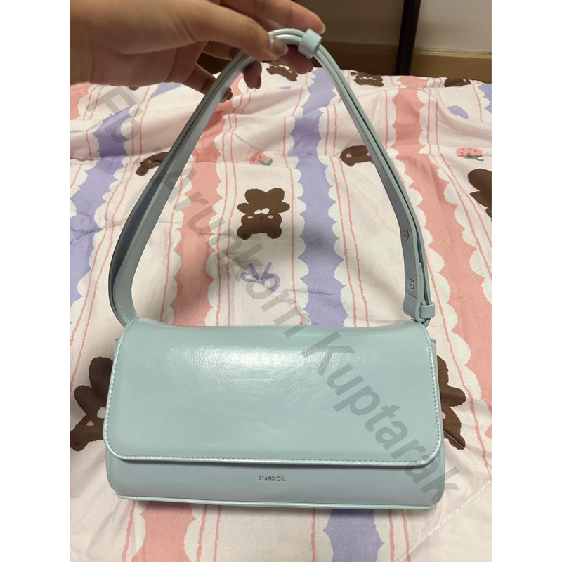 stand oil bag blueee