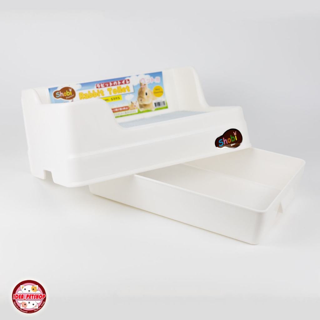 [ชุดเซ็ท] 🐰Shobi คุมโทน มินิมอล ห้องน้ำกระต่าย มาพร้อมกับรางหญ้า ขวดน้ำ 5202 5203 ขวดน้ำท่อเล็กเปิดฝาบน 750ml. Drinker - รูปที่ 4