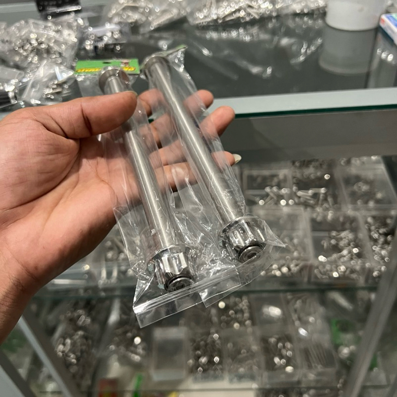 แกนล้อเวฟ125i2023-2026 ตรงรุ่น งานน้าคมน๊อตซิ่ง - รูปที่ 2