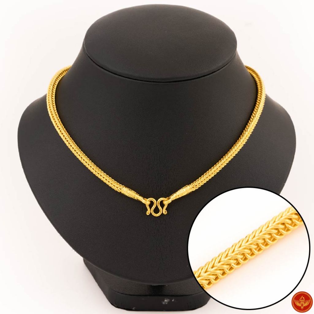 LSW สร้อยคอทองคำแท้ น้ำหนัก 2 บาท (30.32 กรัม) ลาย เบนซ์ NH-10