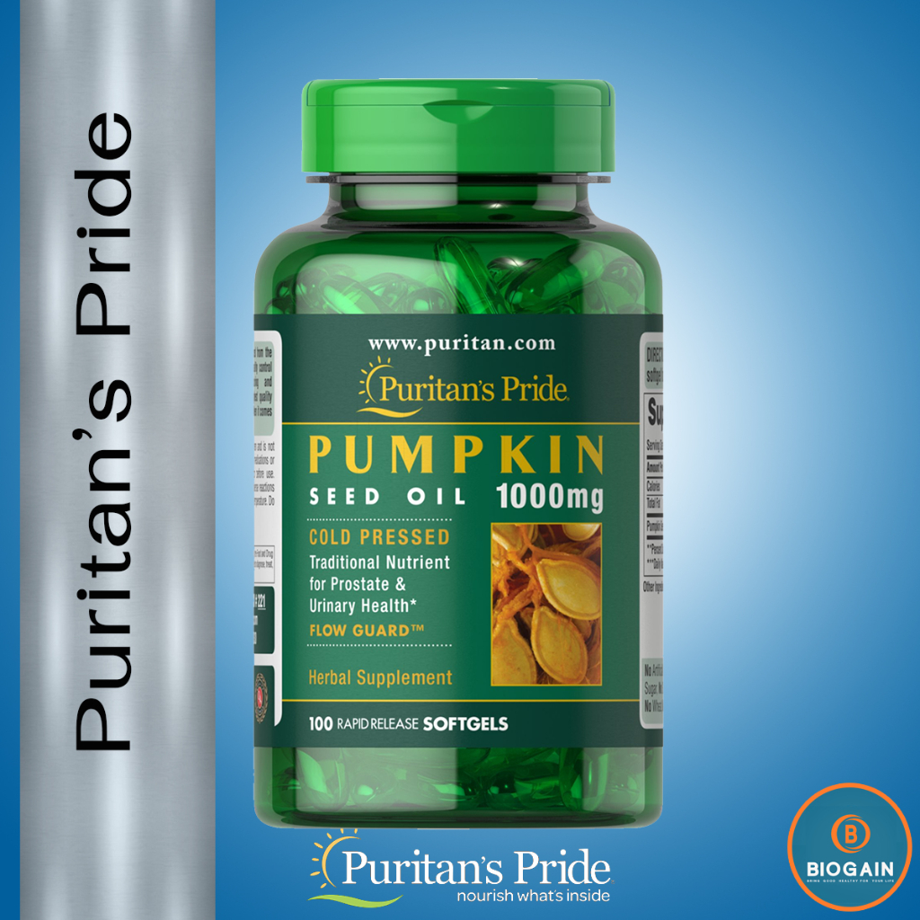 Puritan's Pride Pumpkin Seed Oil 1000 mg / 100 Softgels