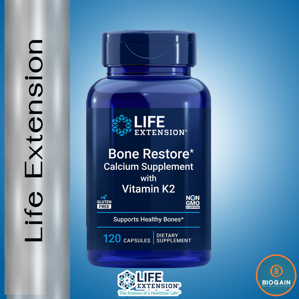 Life Extension Bone Restore with Vitamin K2 / 120 Caps