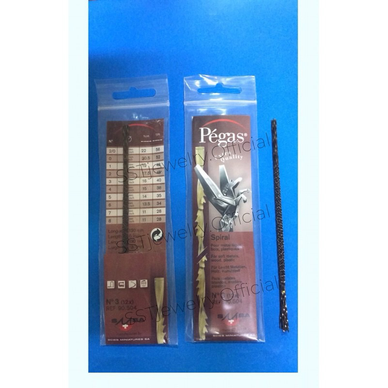 (ราคาต่อ 1 โหล) ใบเลื่อยแว็ก Spiral wax ใบเลื่อยเกลียว ยี่ห้อ พีกัส Pégas