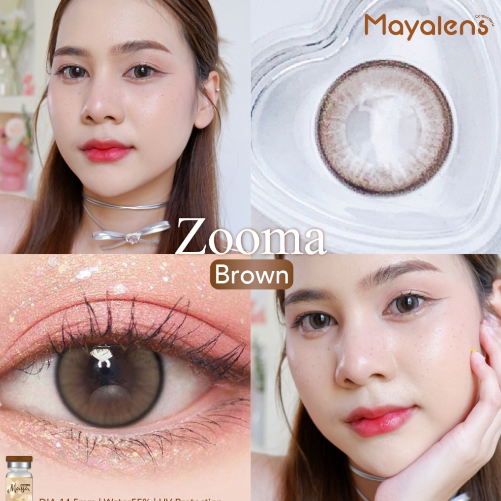 Mayalens รุ่น Zooma คอนแทคเลนส์ รายเดือน ค่าอมน้ำ60%