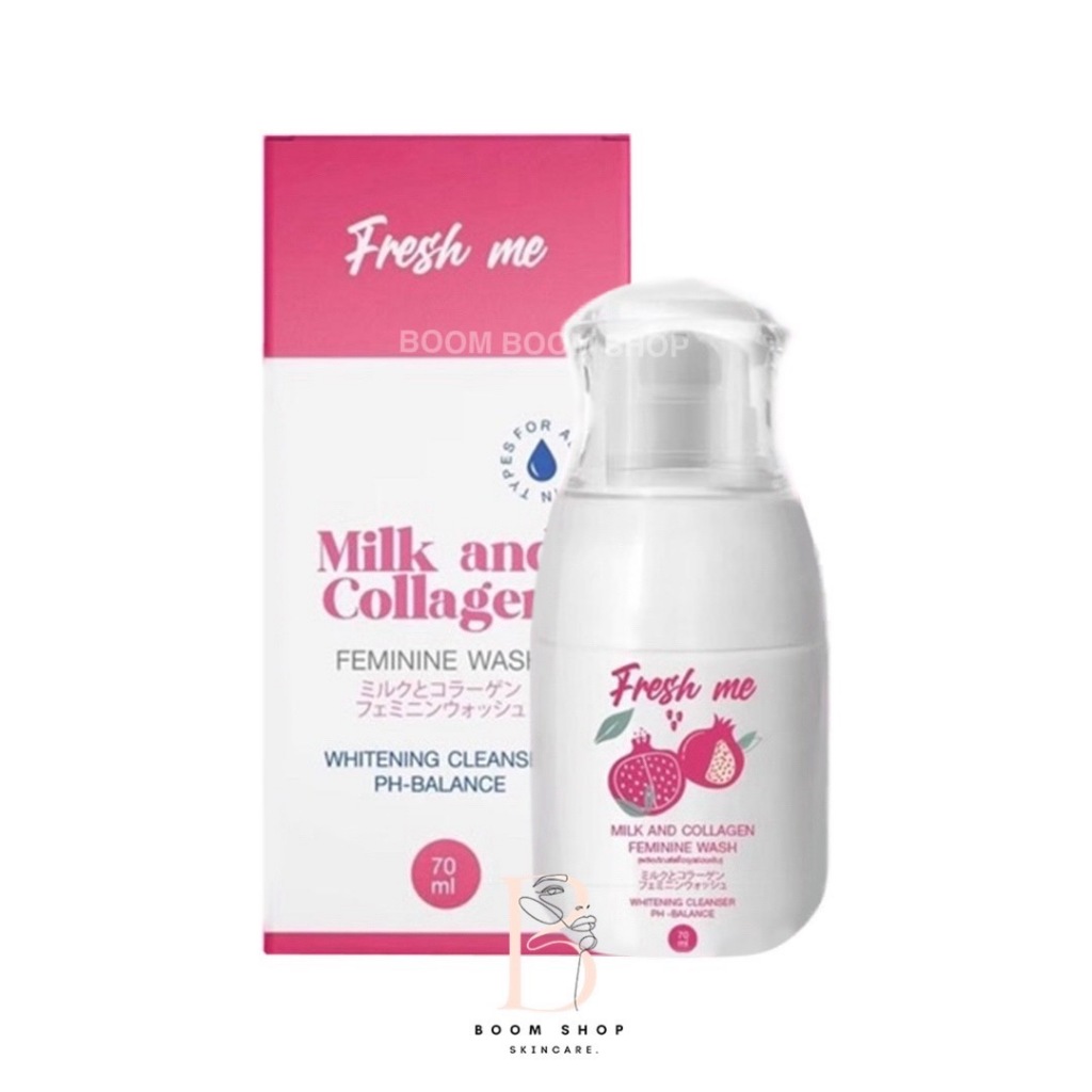 Fresh Me Milk & Collagen Feminine Wash เฟรชมี เฟมินีน วอช (70ml.x1ชิ้น)