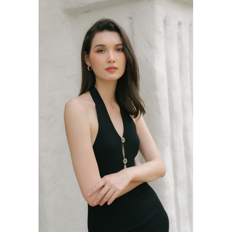 ONTOP8 - Belle dress เดรสผ้านิต เดรสยาว