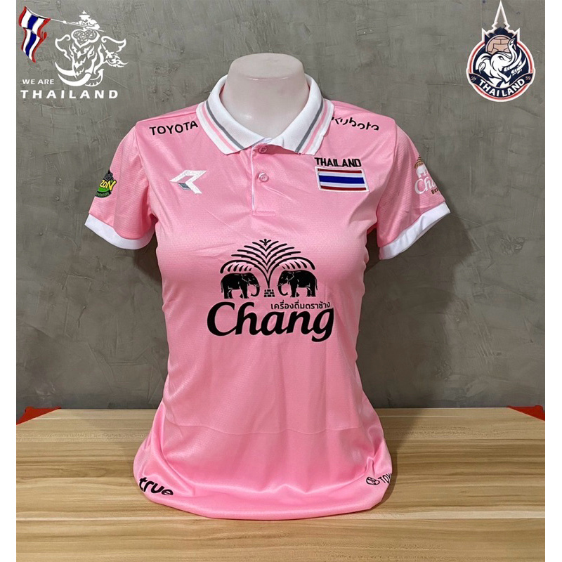 เสื้อกีฬาทีมชาติไทย ผู้หญิง อก32-38 ผ้านิ่มใส่สบาย