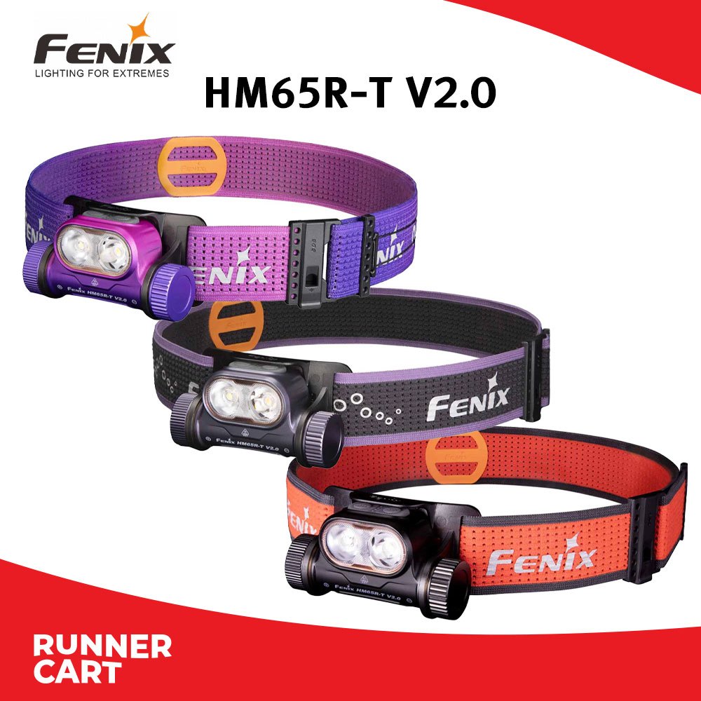 Fenix HM65R-T V2.0 เป็นไฟฉายคาดหัวสำหรับวิ่งเทรล
