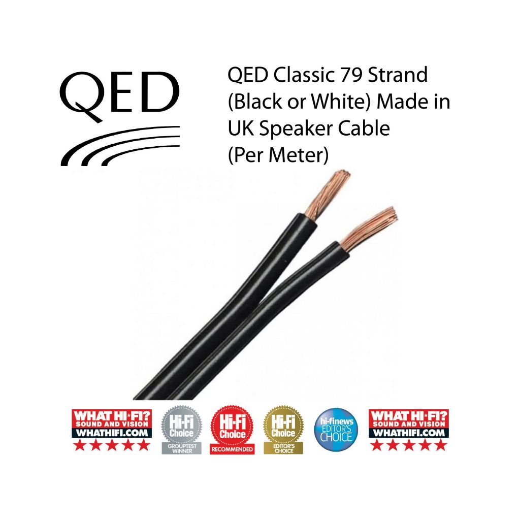 QED 79 Strand Speaker Cables (1 M)