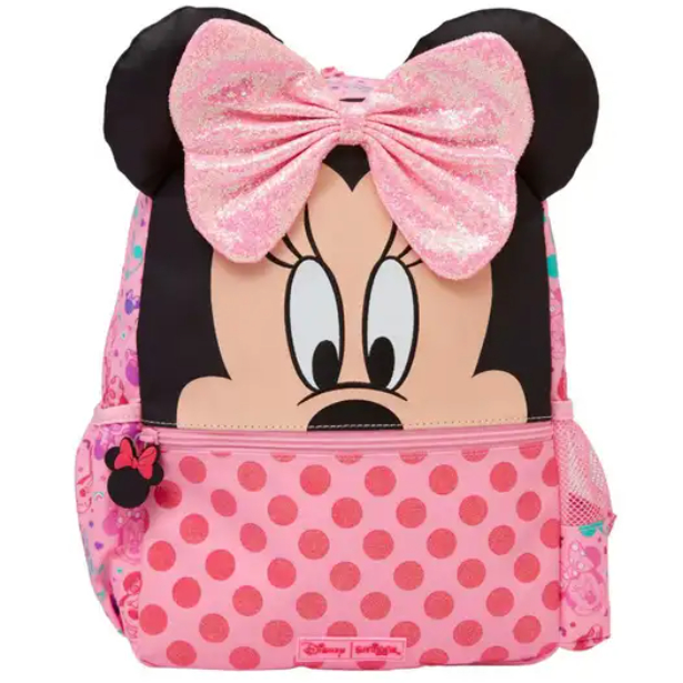 SMIGGLE (พร้อมส่งจากไทย)กระเป๋าเป้ MINNIE MOUSE JUNIOR CHARACTER HOODIE PINK-SI03