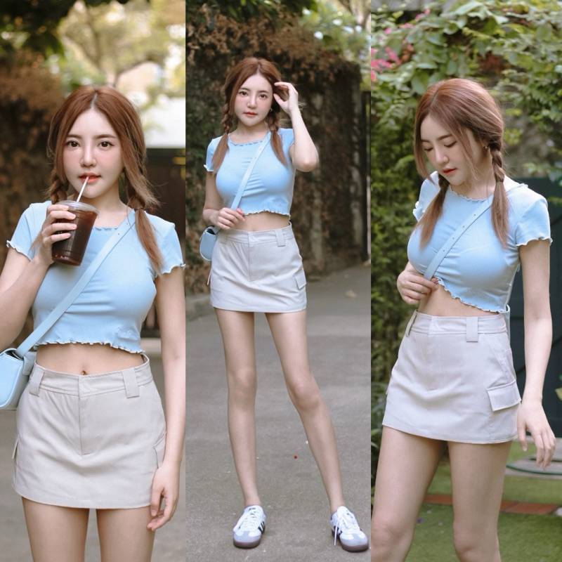 FUFU | Meili crop เสื้อครอป