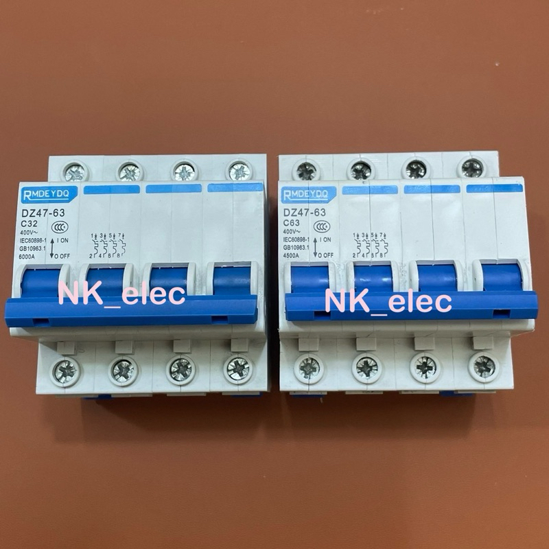DZ47-63 ลูกเซอร์กิตเบรกเกอร์ 4P 25A,32A,63A มีสินค้า พร้อมส่ง