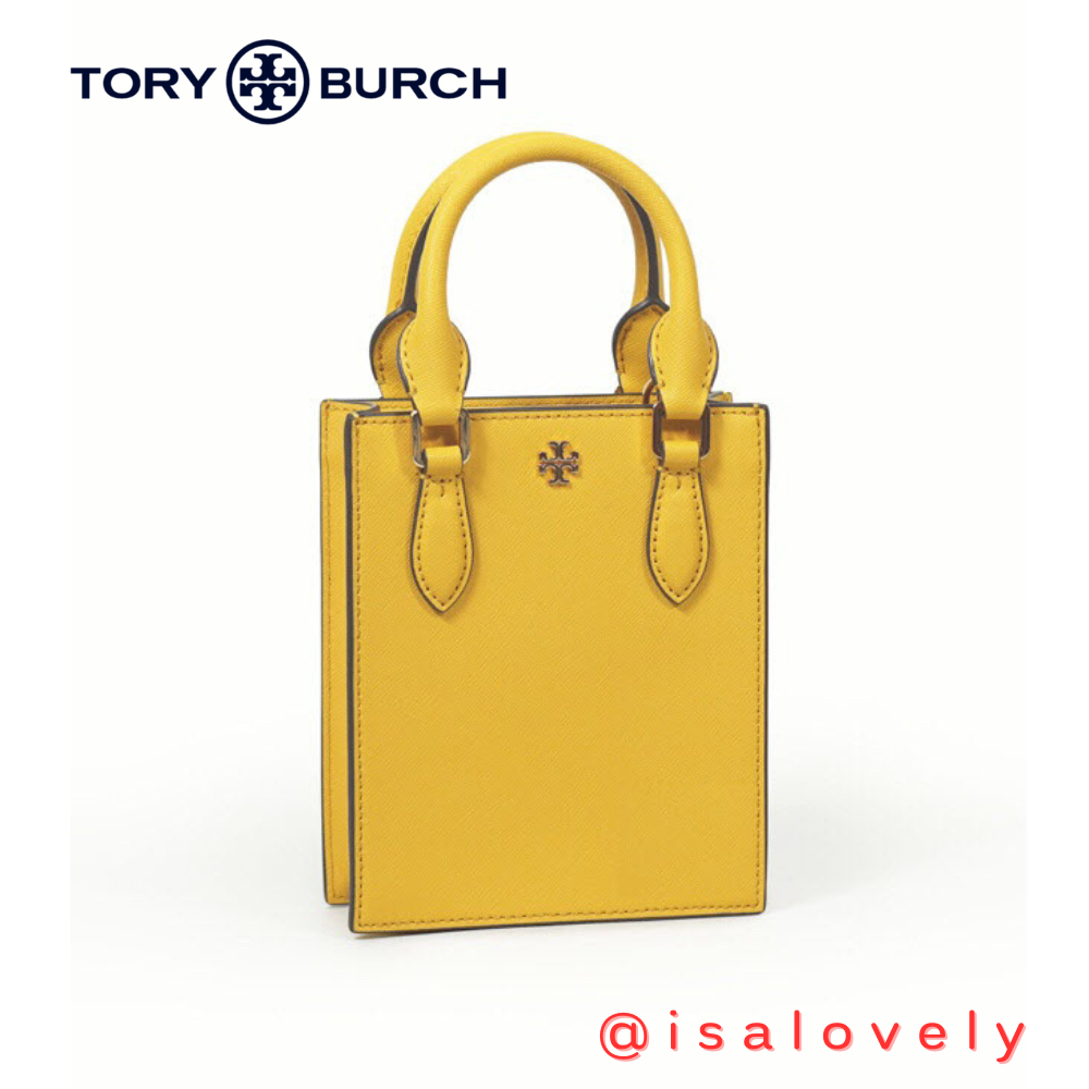 📌Isa Lovely Shop📌  TORY BURCH EMERSON MINI SHOPPER TOTE 82768 Yellow