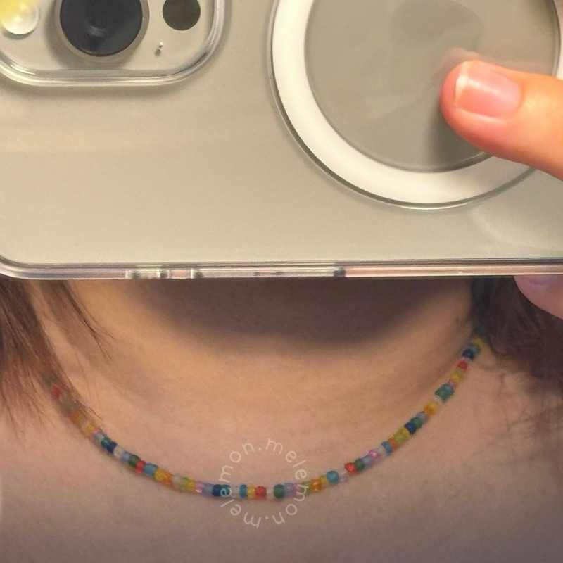 melemon สร้อยคอลูกปัด (แบบตะขอ)necklace (อ่านรายละเอียดของสินค้าก่อนสั่งซื้อ)
