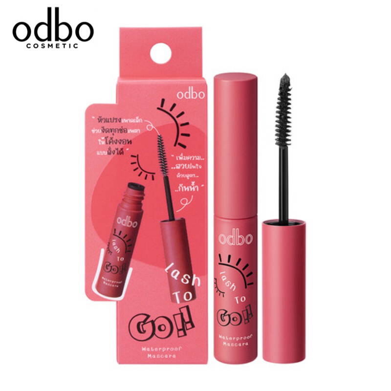 Odbo Lash To Go Waterproof Mascara 4g. โอดีบีโอ มาสคาร่า แลช ทูโก วอเตอร์พรูฟ OD9002