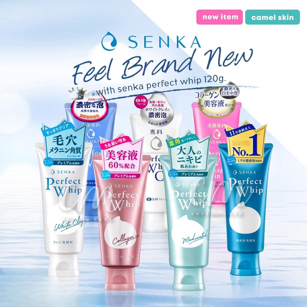 SENKA by Shiseido เซนกะ เพอร์เฟ็ค วิป จัมโบ้ 120 กรัม วิปโฟมล้างหน้าเพื่อผิวสะอาดใส ชุ่มชื่น