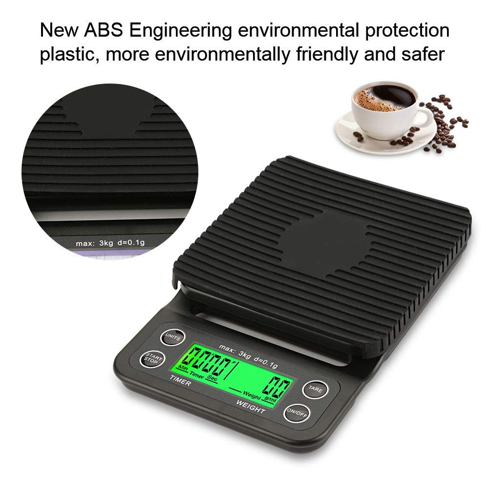 เครื่องชั่งกาแฟ Coffee Scale เครื่องชั่งดิจิตอล 5kg/0.1g จอ LED กาแฟ สินค้าจะถูกจัดส่งจากกรุงเทพฯ พร