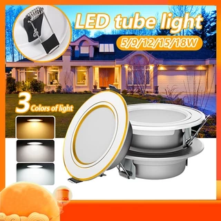 🔥 เปลี่ยนได้ 3 สี 🔥สั่งเยอะจะมีราคาส่ง 5W 9W 12W 15W 18W ไฟดาวน์ไลท์ LED แผงไฟเพดาน