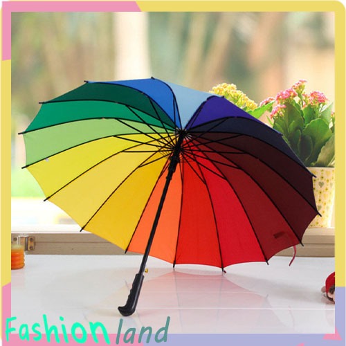 ร่มกันแดดร่ม UV Umbrella สะดวกในการพกพาร่มแฟชั่นญี่ปุ่น Pastel Rainbow Long Umbrella คุณภาพดีราคาถูกจัดส่งในประเทศไทย