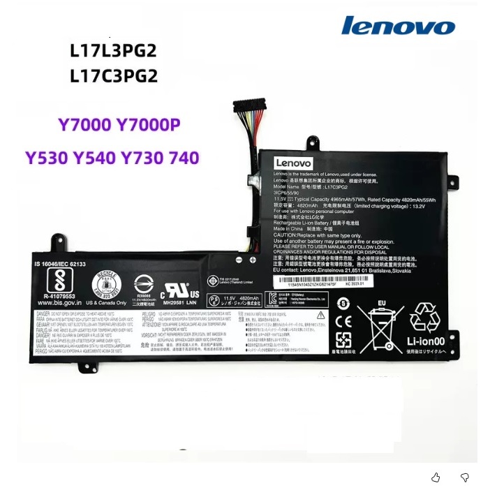 💯แบตเตอรี่ เลอโนโว่ LENOVO " L17C3PG1 " Y530-15 LegionY530 Y730 Y7000 Y530-15ICH Y730-15ICH