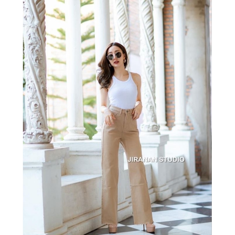 ส่งต่อกางเกง Jiranan Studio (สีครีม)