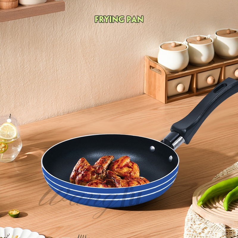 กระจิ๋ว กระทะทอดไข่ เทฟล่อนจิ๋ว ทอดดาว nonstick ตีซอส กวนน้ำจิ้ม 18cm ไม่ติดกระทะ B00021