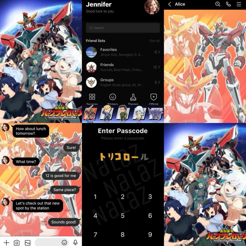 ใหม่‼️ สติกเกอร์ไลน์ ธีมไลน์ Brave Bang Bravern! เบรฟ แบง เบรเวิร์น 勇気爆発バーンブレイバーン Yūki Bakuhatsu Bān