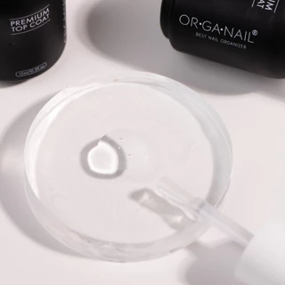 Premium Top / Base Coat ORGANAIL ท็อป / เบส ออแกเนล ขวดดำฝาขาว 15ml