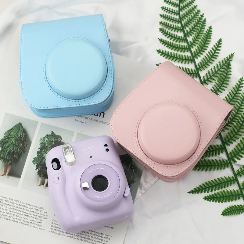 🔥 ส่งจากกรุงเทพ เคส instax mini 12 เคสกระเป๋าหนัง pu พร้อมสายสะพาย