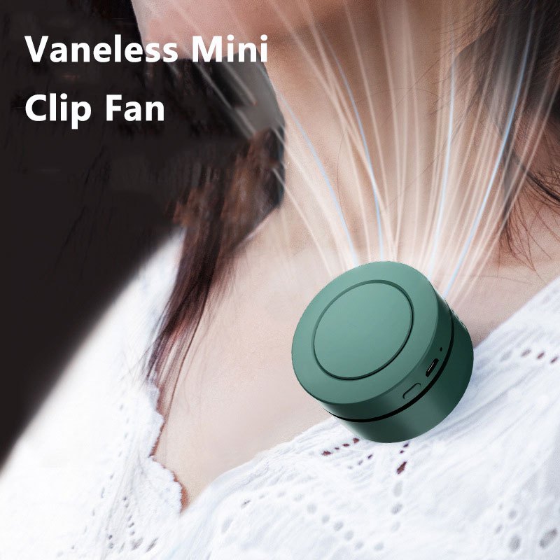 พัดลมแขวนเอว 3 ความเร็ว Mini Fan Rechargeable Clip-on Waist Fan Portable พัดลมคาดเอว