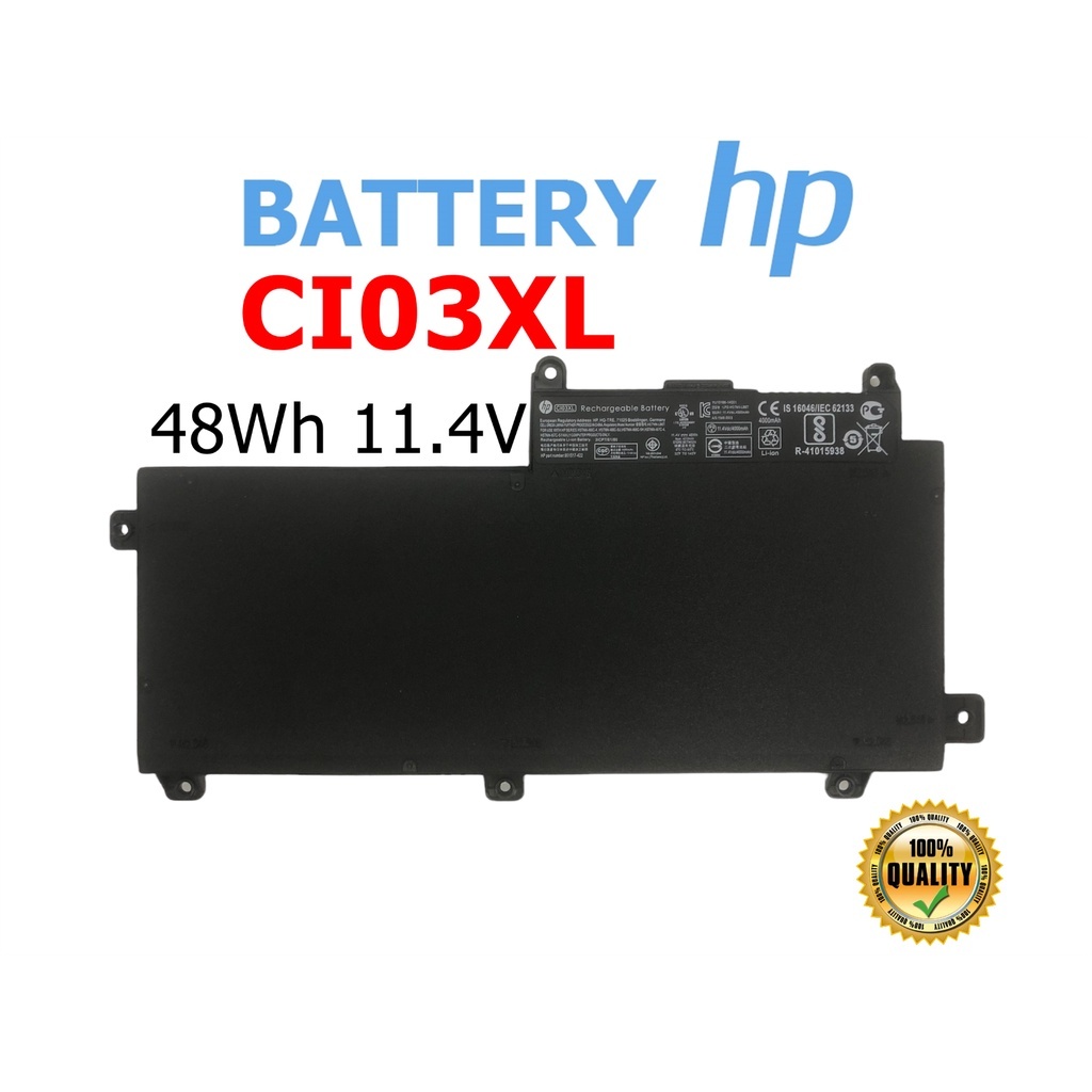 HP แบตเตอรี่ CI03XL ของแท้ (สำหรับ ProBook 640 650 G2, 645 G2 G3, 655 G2 G3) HP Battery Notebook แบตเตอรี่โน๊ตบุ๊ค เอชพี